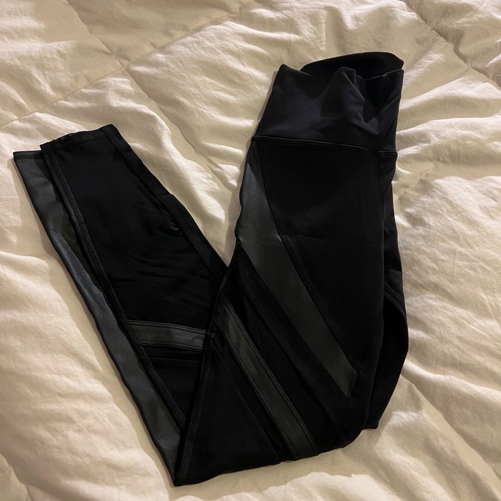 ALO Leggings with Moto / Mesh Detail